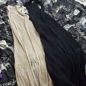 2 Floor Length Sleeveless Duster